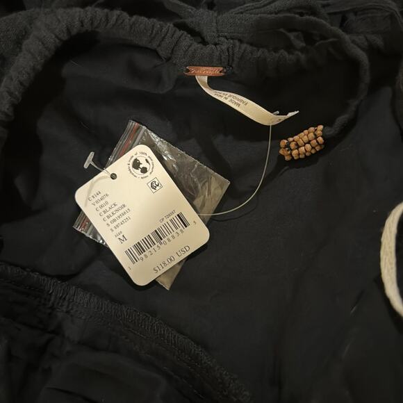 Free People Somewhere Sunny Halter Midi Dress - Black Size M - Picture 7 of 7